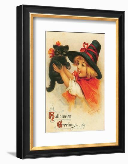 Halloween Greetings-Frances Brundage-Framed Art Print