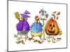 Halloween Hens-Jennifer Zsolt-Mounted Giclee Print