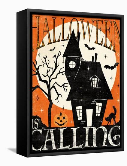 Halloween is Calling III-Veronique Charron-Framed Stretched Canvas