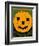 Halloween, Jack O'Lantern with Cat and Bat Cut-Outs-null-Framed Art Print