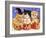 Halloween Kittens & Pumpkins-sylvia pimental-Framed Art Print