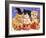 Halloween Kittens & Pumpkins-sylvia pimental-Framed Art Print