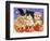 Halloween Kittens & Pumpkins-sylvia pimental-Framed Art Print