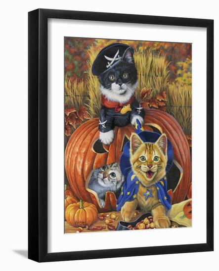 Halloween Kittens-Jenny Newland-Framed Giclee Print