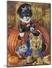 Halloween Kittens-Jenny Newland-Mounted Giclee Print