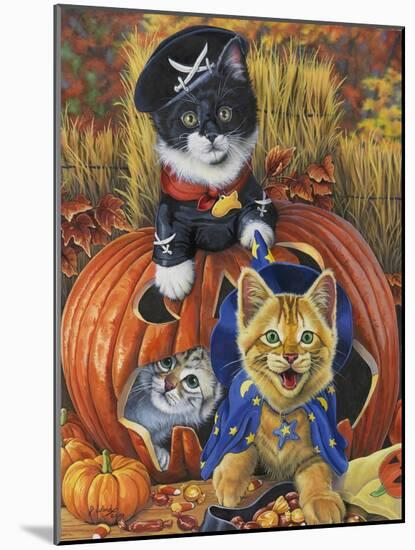 Halloween Kittens-Jenny Newland-Mounted Giclee Print