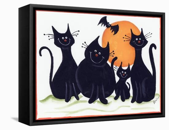 Halloween Kitties-Beverly Johnston-Framed Premier Image Canvas