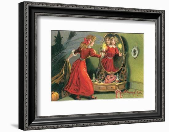 Halloween Mirror-null-Framed Premium Giclee Print