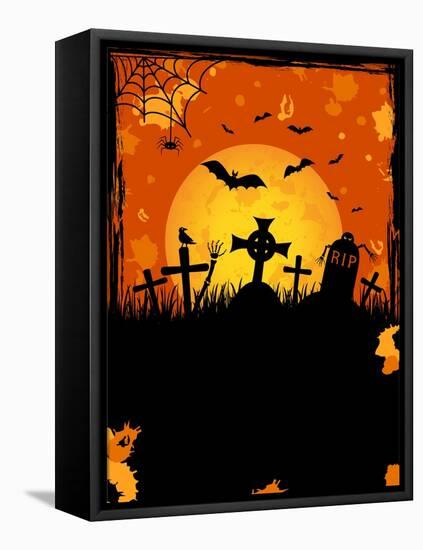 Halloween Night-losw-Framed Stretched Canvas