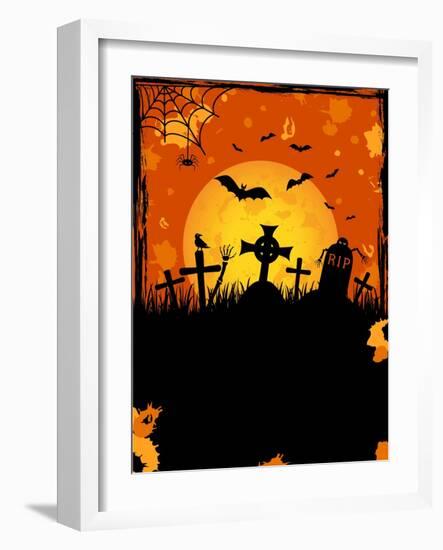 Halloween Night-losw-Framed Art Print