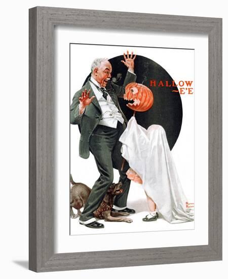 "Halloween", October 23,1920-Norman Rockwell-Framed Giclee Print