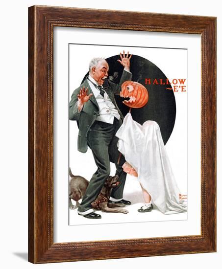 "Halloween", October 23,1920-Norman Rockwell-Framed Giclee Print