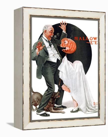 "Halloween", October 23,1920-Norman Rockwell-Framed Premier Image Canvas