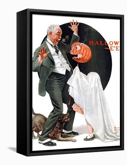 "Halloween", October 23,1920-Norman Rockwell-Framed Premier Image Canvas