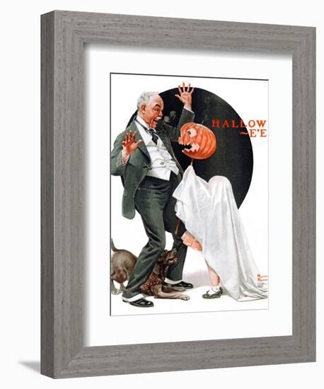 "Halloween", October 23,1920-Norman Rockwell-Framed Giclee Print