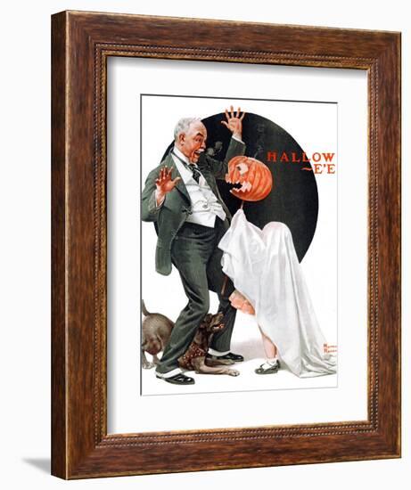 "Halloween", October 23,1920-Norman Rockwell-Framed Giclee Print