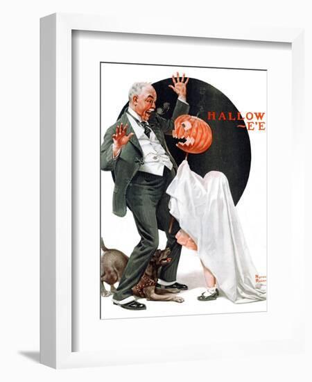 "Halloween", October 23,1920-Norman Rockwell-Framed Giclee Print