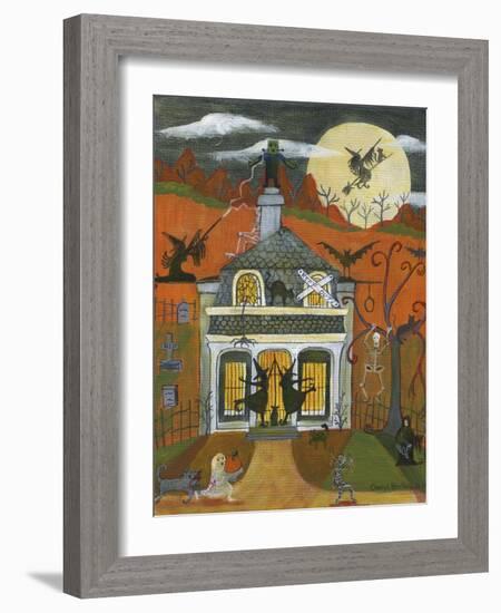 Halloween Old Jail House-Cheryl Bartley-Framed Giclee Print