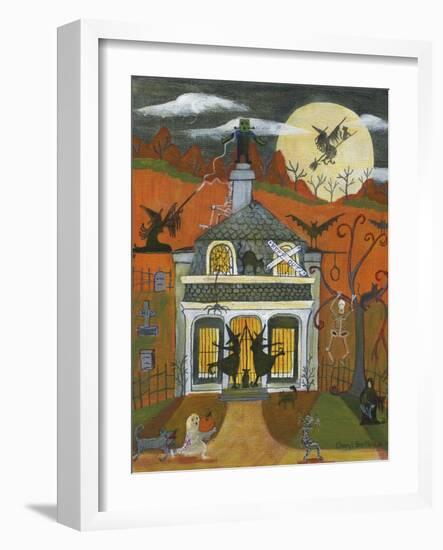 Halloween Old Jail House-Cheryl Bartley-Framed Giclee Print