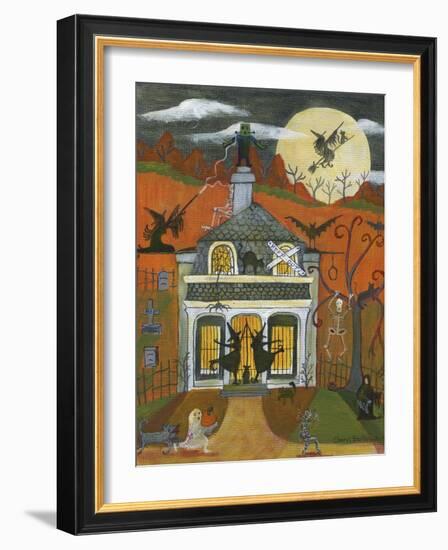 Halloween Old Jail House-Cheryl Bartley-Framed Giclee Print