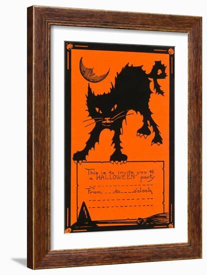 Halloween Party Invitation-null-Framed Art Print