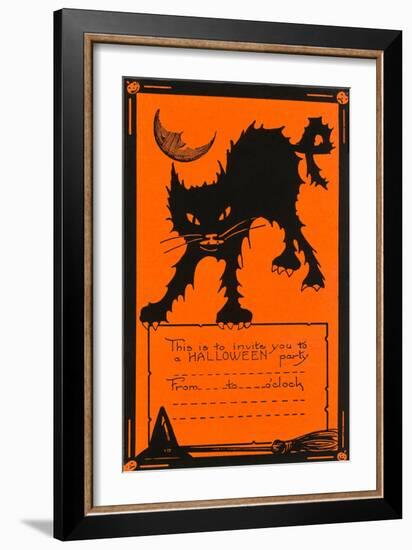 Halloween Party Invitation-null-Framed Art Print