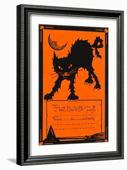 Halloween Party Invitation-null-Framed Art Print