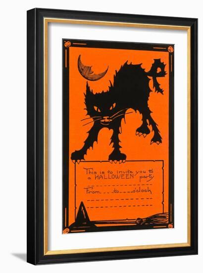 Halloween Party Invitation-null-Framed Art Print