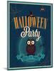 Halloween Party Poster-avean-Mounted Art Print