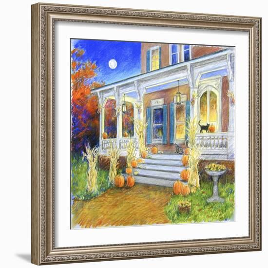 Halloween Porch-Edgar Jerins-Framed Giclee Print