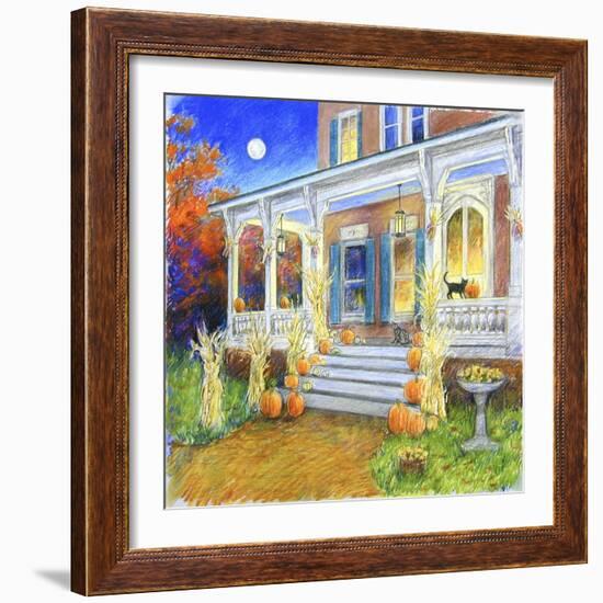 Halloween Porch-Edgar Jerins-Framed Giclee Print