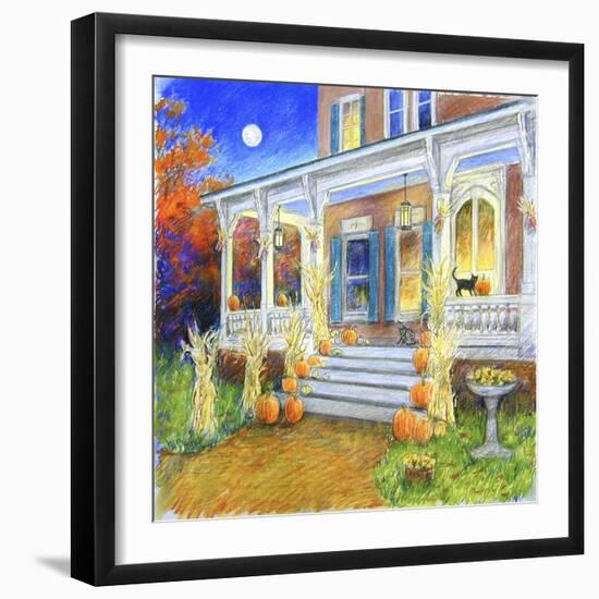 Halloween Porch-Edgar Jerins-Framed Giclee Print