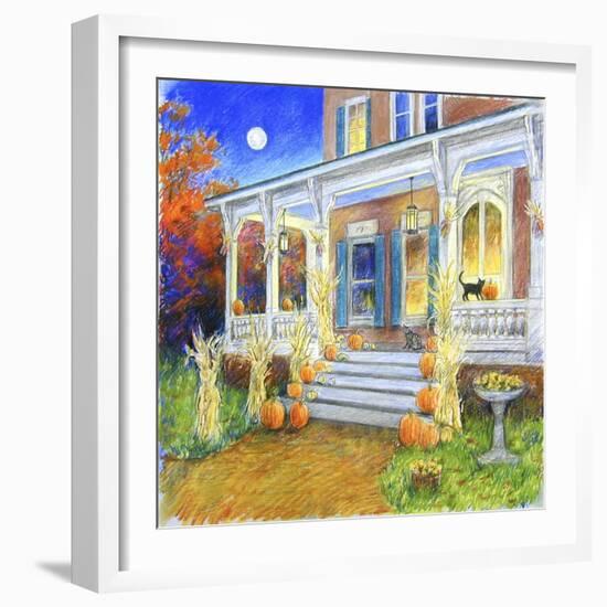 Halloween Porch-Edgar Jerins-Framed Giclee Print