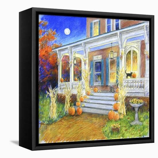 Halloween Porch-Edgar Jerins-Framed Premier Image Canvas