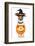 Halloween Pumpkin Witch Dog-Javier Brosch-Framed Photographic Print