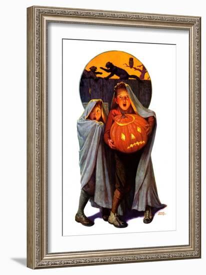 "Halloween Scare,"November 2, 1935-Frederic Stanley-Framed Giclee Print