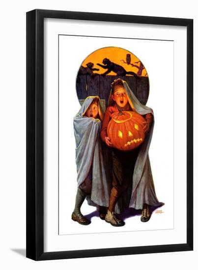 "Halloween Scare,"November 2, 1935-Frederic Stanley-Framed Giclee Print