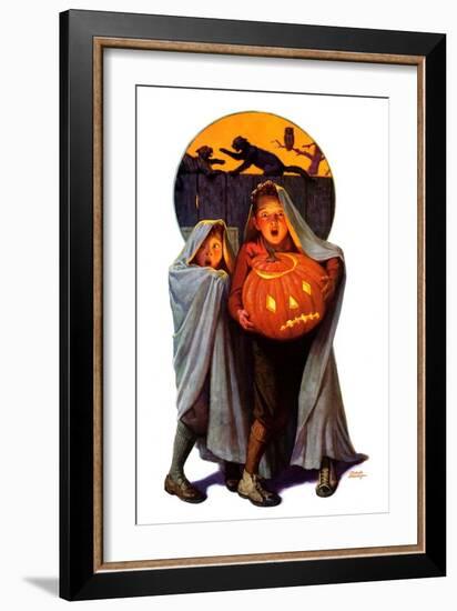 "Halloween Scare,"November 2, 1935-Frederic Stanley-Framed Giclee Print