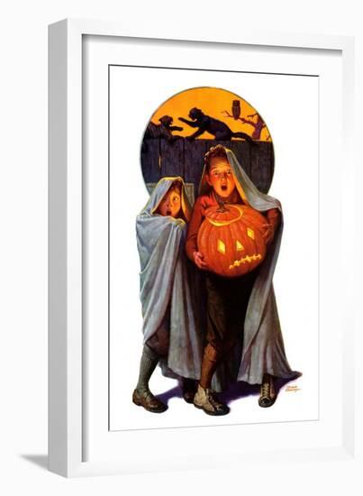 "Halloween Scare,"November 2, 1935-Frederic Stanley-Framed Giclee Print