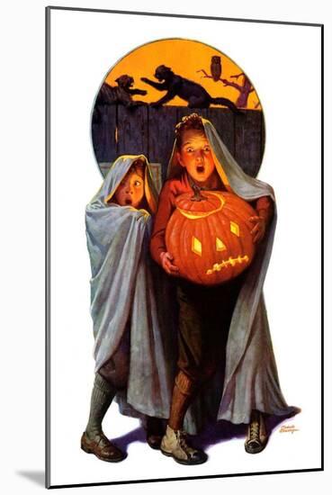 "Halloween Scare,"November 2, 1935-Frederic Stanley-Mounted Giclee Print