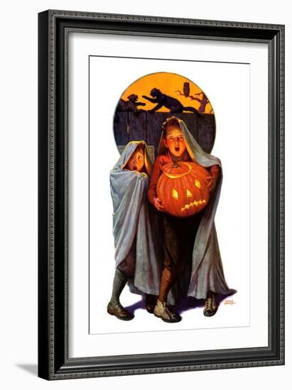 "Halloween Scare,"November 2, 1935-Frederic Stanley-Framed Giclee Print