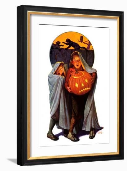 "Halloween Scare,"November 2, 1935-Frederic Stanley-Framed Giclee Print