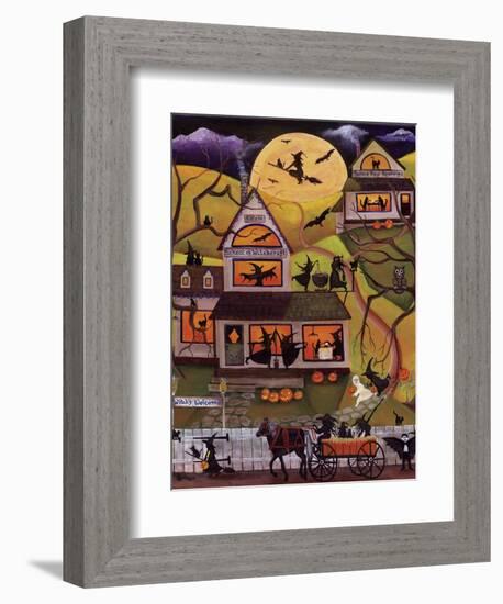 Halloween School of Witchcraft Cheryl Bartley-Cheryl Bartley-Framed Giclee Print