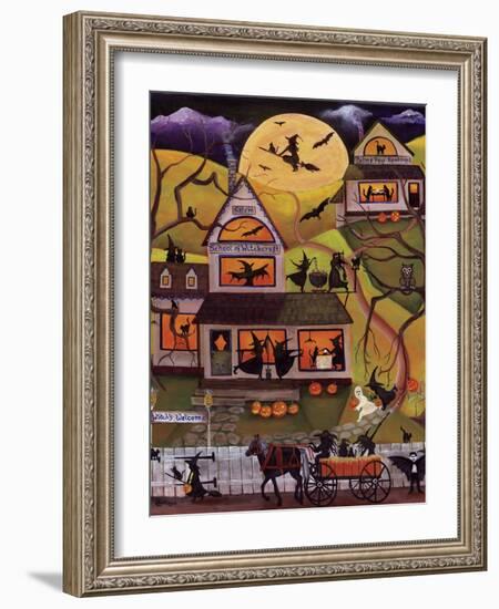 Halloween School of Witchcraft Cheryl Bartley-Cheryl Bartley-Framed Giclee Print