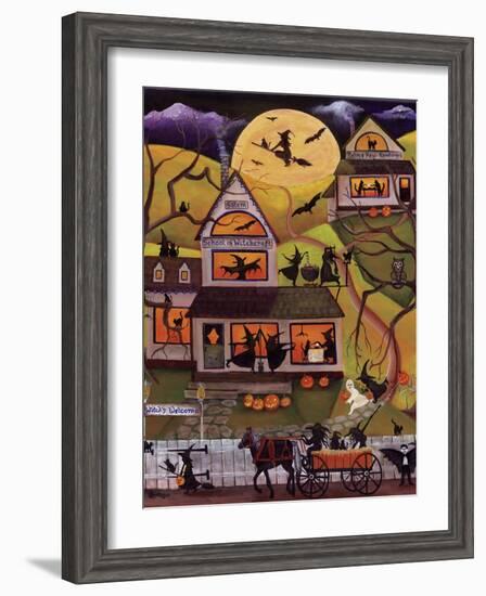 Halloween School of Witchcraft Cheryl Bartley-Cheryl Bartley-Framed Giclee Print