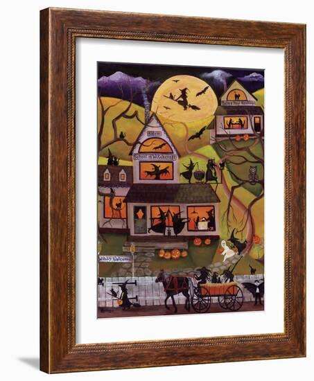 Halloween School of Witchcraft Cheryl Bartley-Cheryl Bartley-Framed Giclee Print