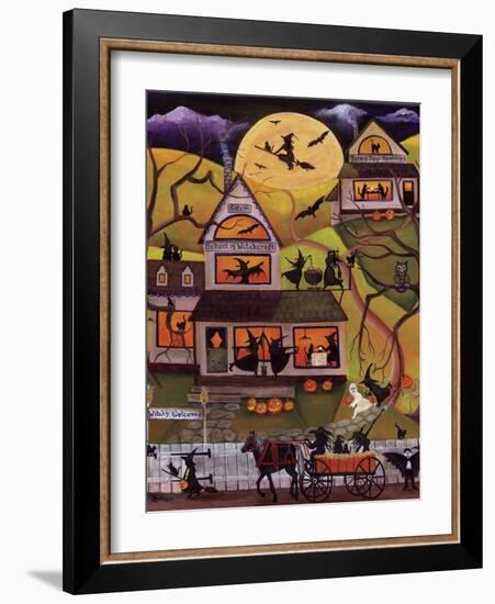 Halloween School of Witchcraft Cheryl Bartley-Cheryl Bartley-Framed Giclee Print