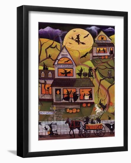 Halloween School of Witchcraft Cheryl Bartley-Cheryl Bartley-Framed Giclee Print