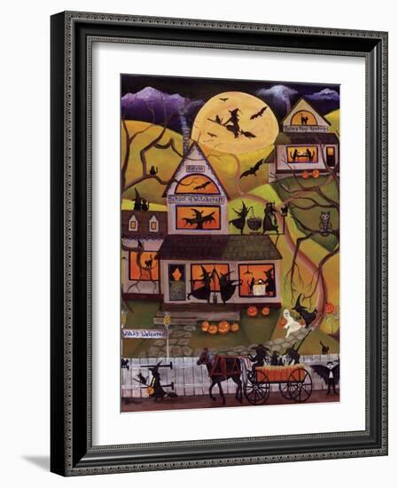 Halloween School of Witchcraft Cheryl Bartley-Cheryl Bartley-Framed Giclee Print