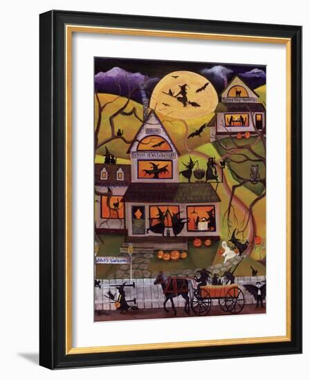 Halloween School of Witchcraft Cheryl Bartley-Cheryl Bartley-Framed Giclee Print